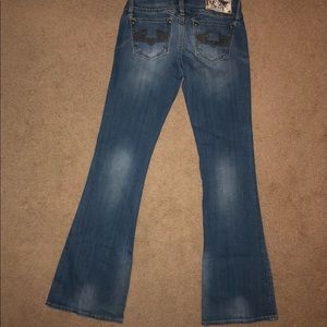 Express ReRock flare leg jeans
